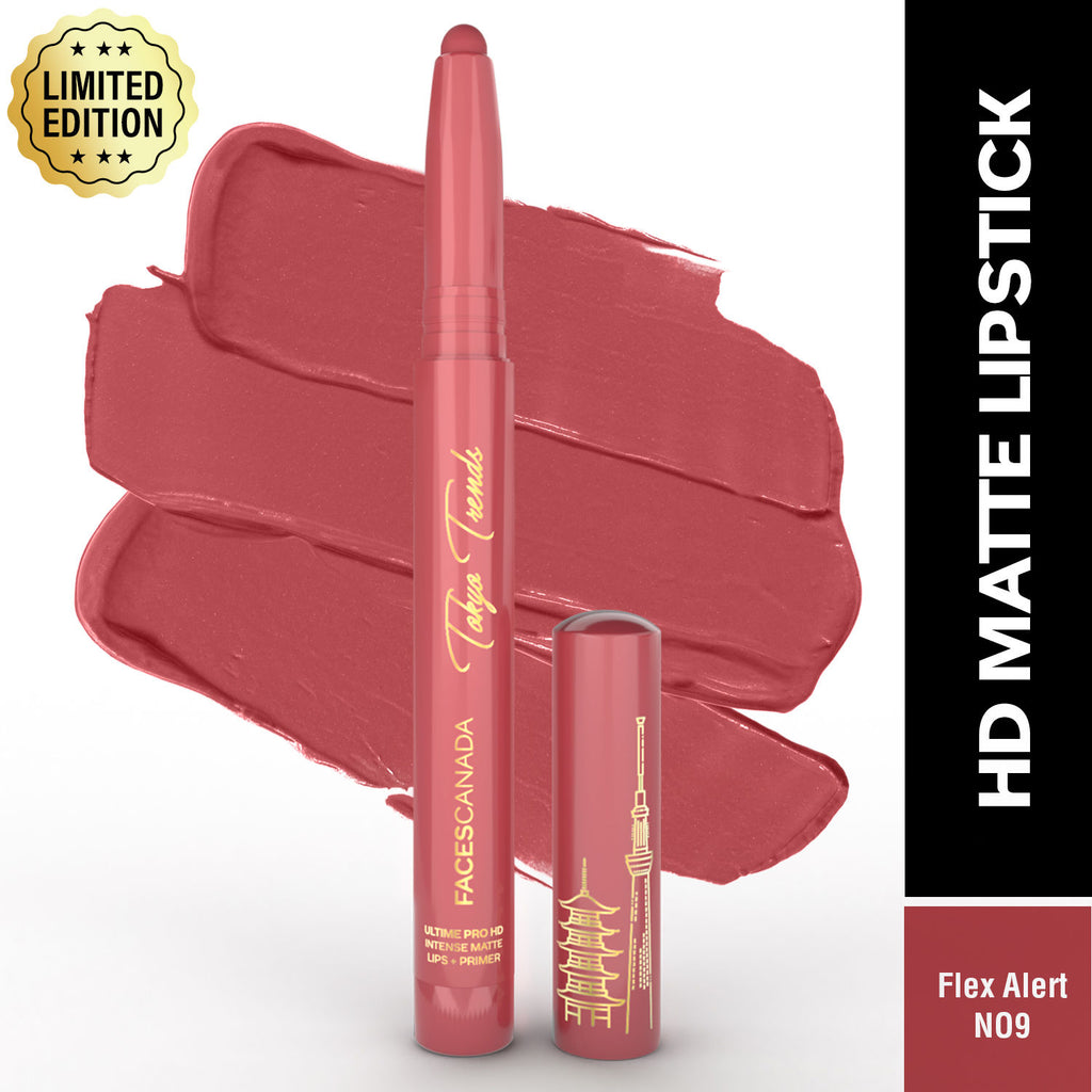 Ultime Pro HD Intense Matte Lips + Primer - Flex Alert N09, 9HR Long Stay