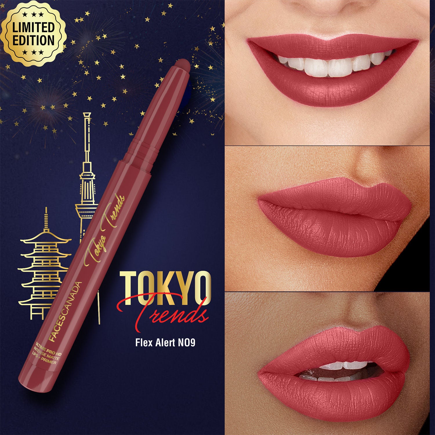 Ultime Pro HD Intense Matte Lips + Primer - Flex Alert N09, 9HR Long Stay