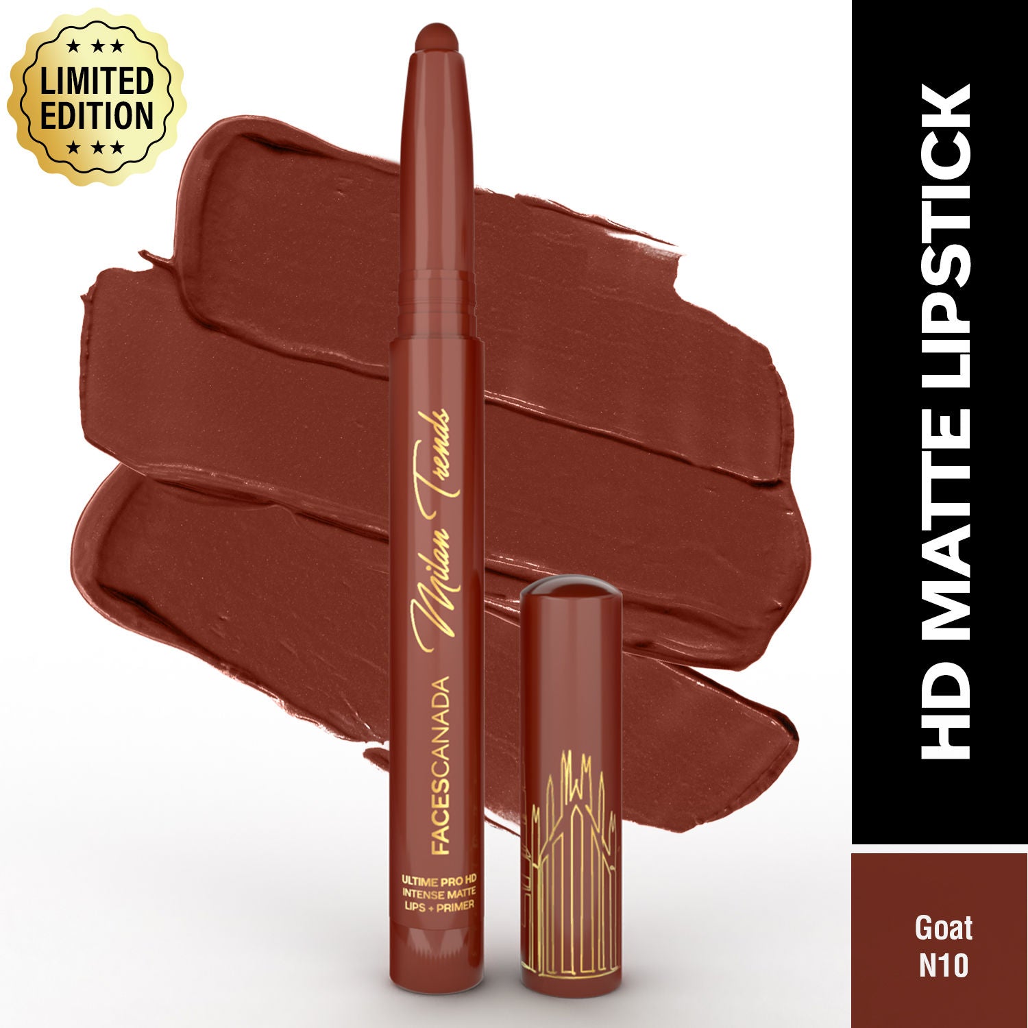 Ultime Pro HD Intense Matte Lips + Primer - GOAT N10, 9HR Long Stay