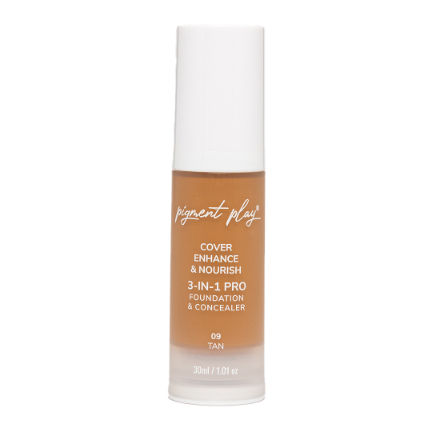 3-in-1 Cover + Enhance + Nourish Foundation & Concealer - 09 Tan