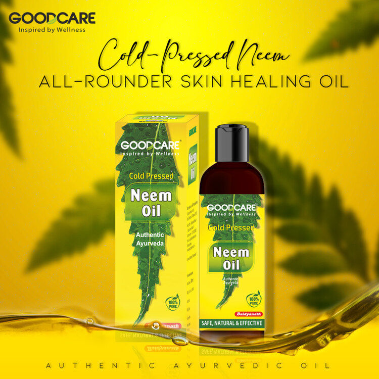 Ayurvedic Cold Pressed Neem Oil for dandruff, scalp acne and clear skin and hair care