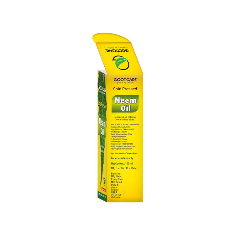 Ayurvedic Cold Pressed Neem Oil for dandruff, scalp acne and clear skin and hair care