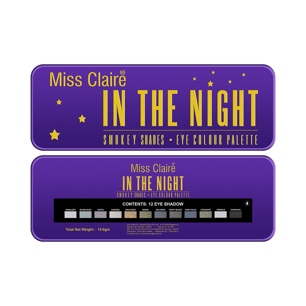 In The Night Smokey Shades Eye Contour Palette - 4