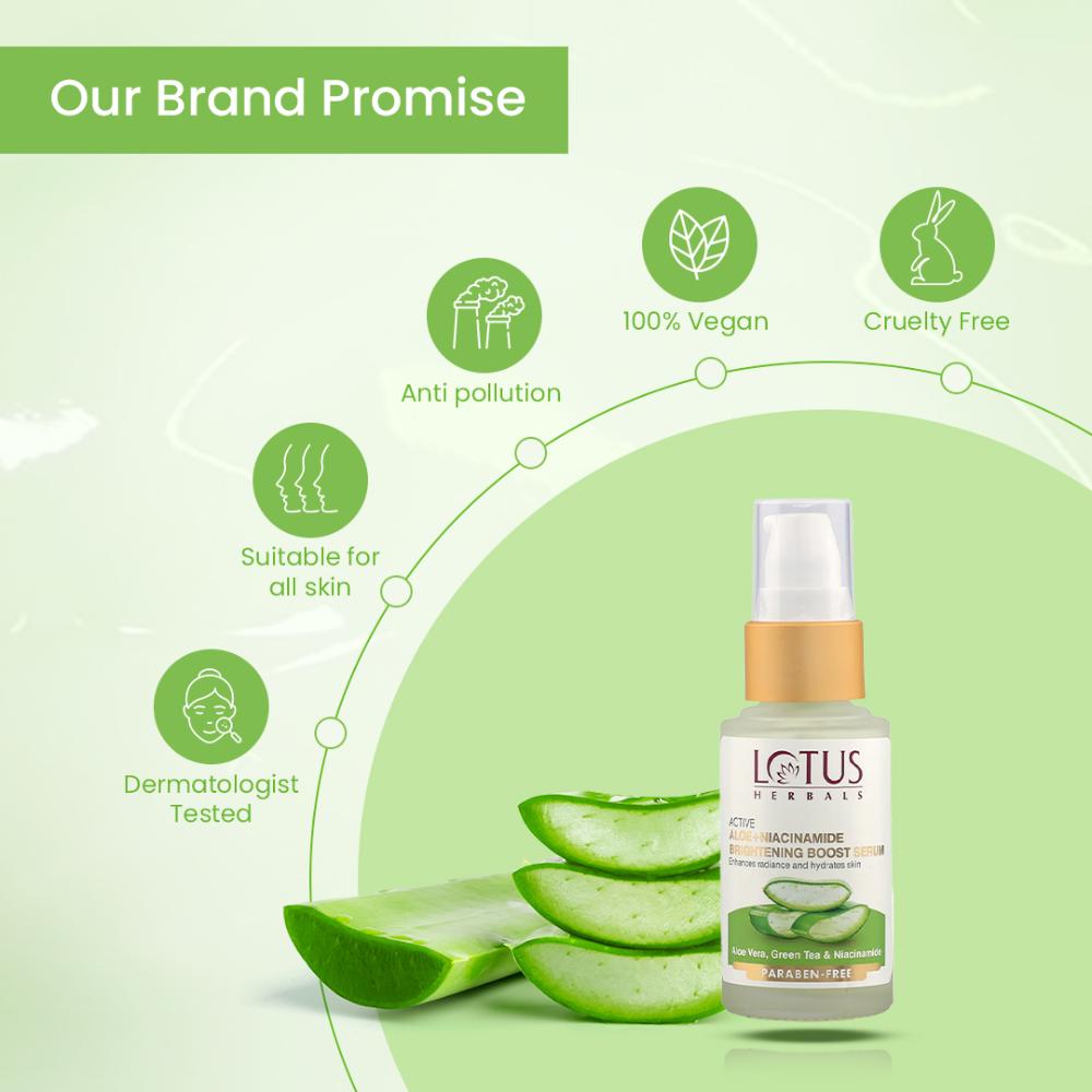 Active Aloe + Niacinamide Brightening Boost Serum