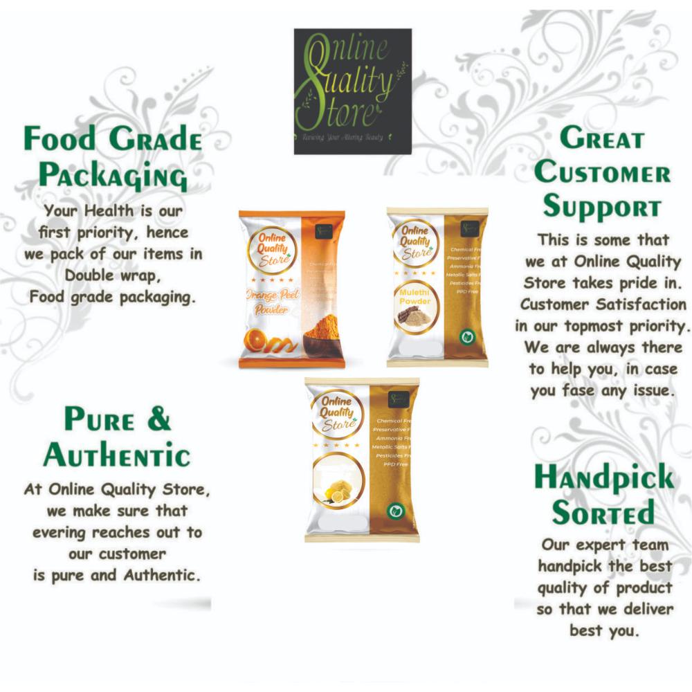 Lemon Peel Powder, Mulethi Powder & Orange Peel Powder For Hair & Skin
