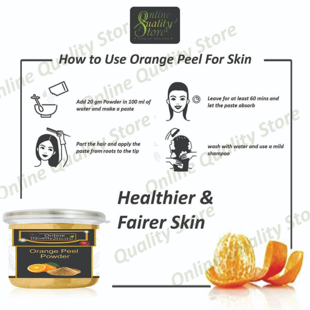 Orange Peel Powder For Skin Whitening