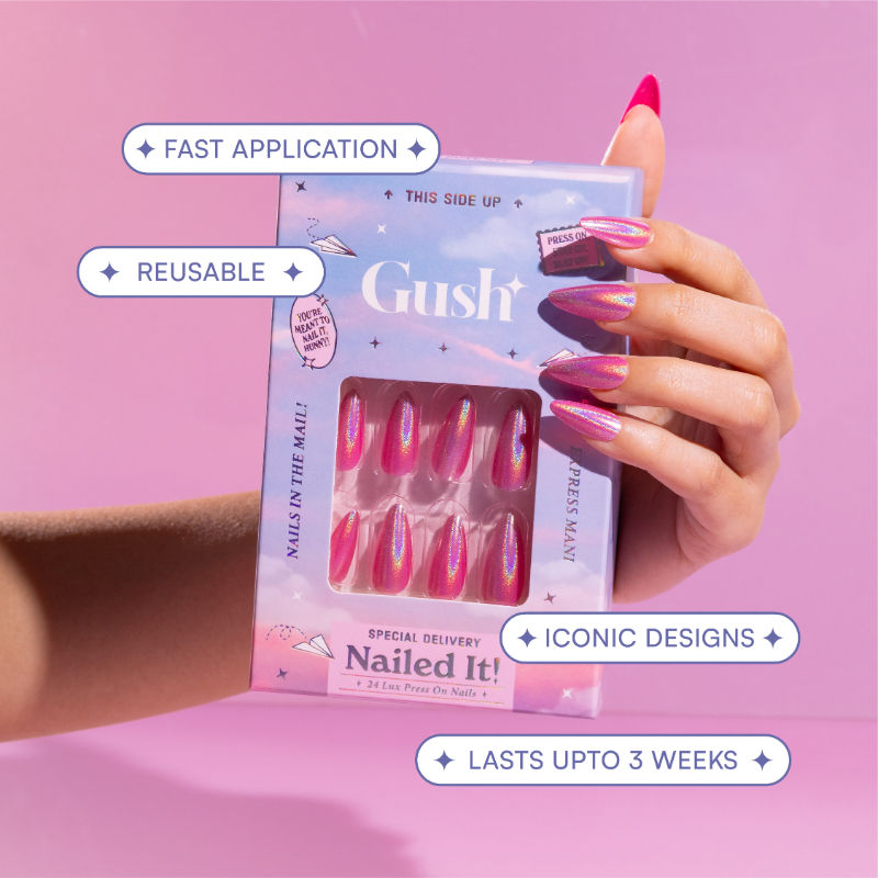 Nailed It Reusable Luxury Press On Nails (Abstract Shape)