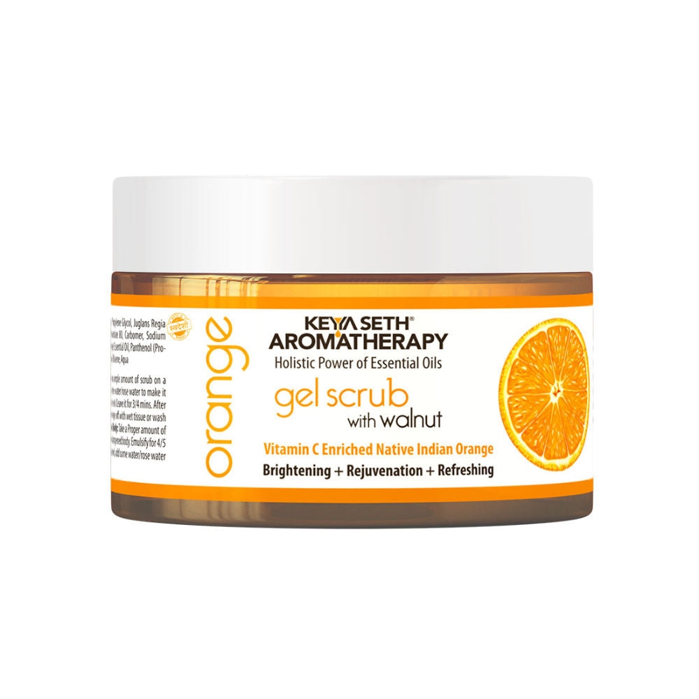 Orange Gel Scrub with Walnut