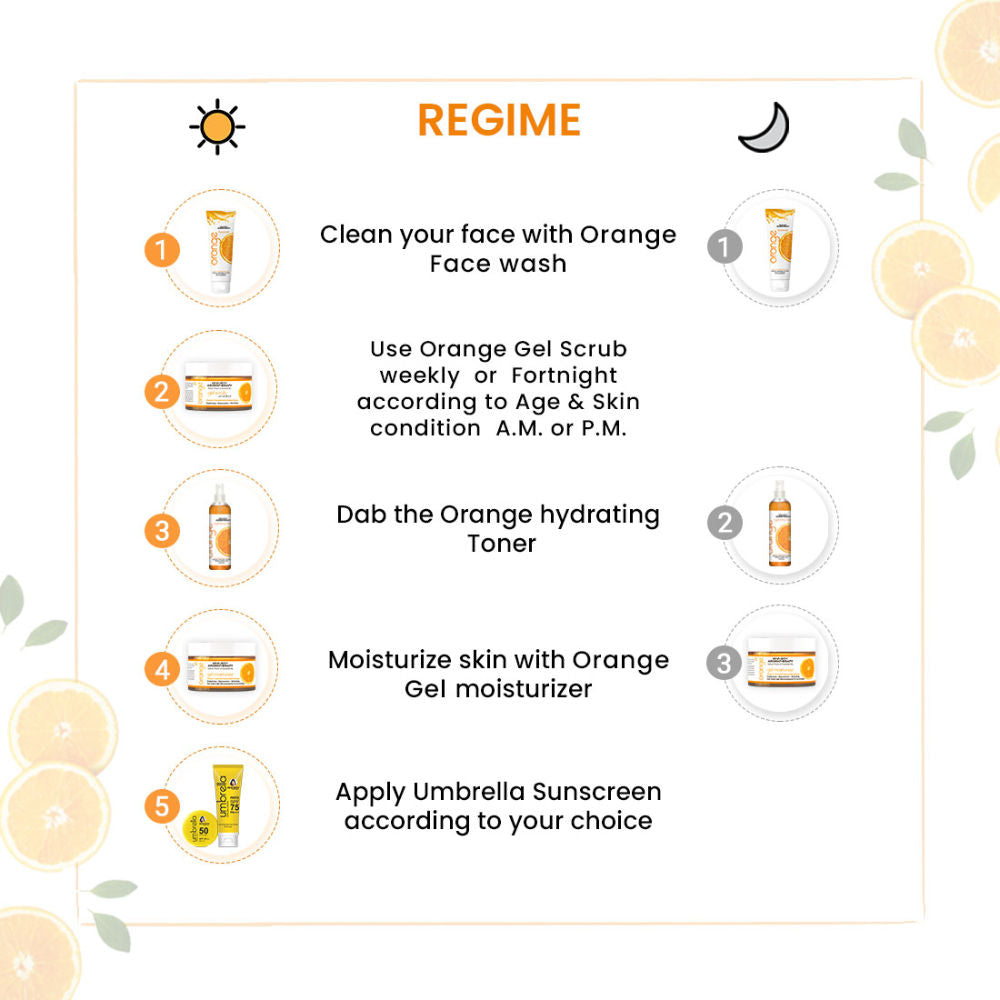 Orange Gel Scrub with Walnut