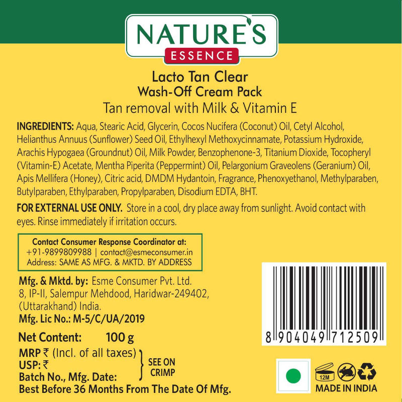 Lacto Tan Clear Removes Tan