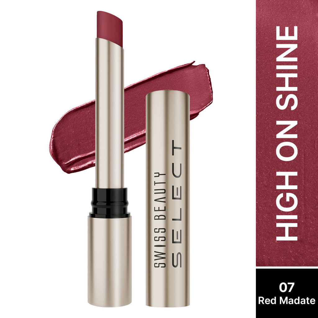 Select High On Shine Lipstick - 7 Red Mandate