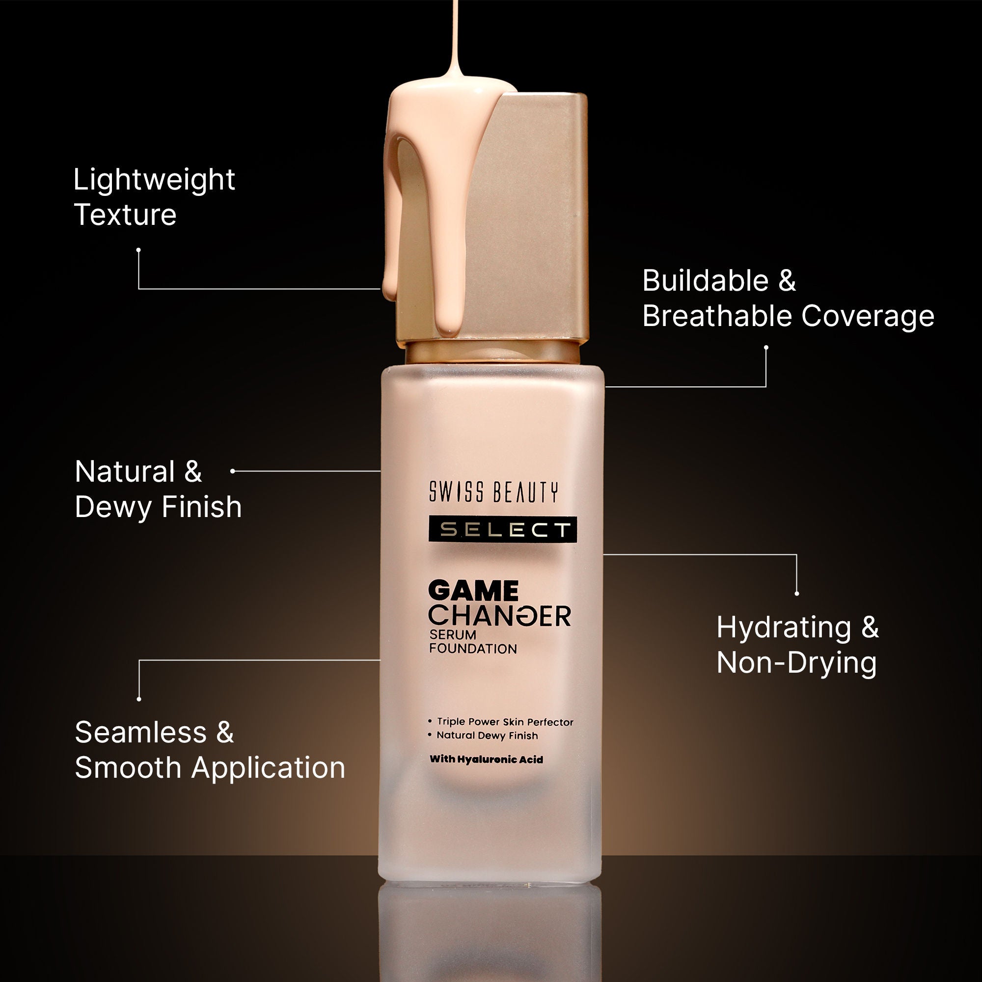Select Game Changer Serum Foundation With Natural and Dewy Finish
