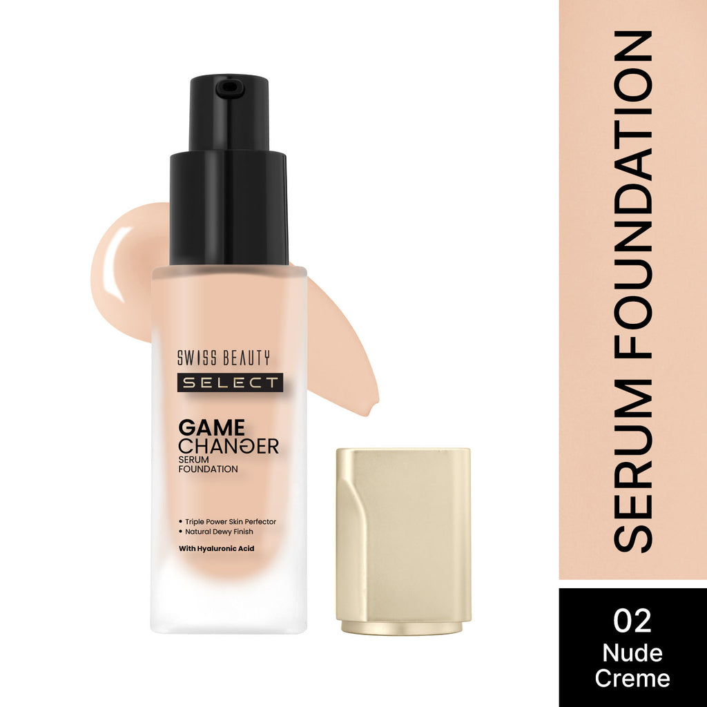 Select Game Changer Serum Foundation With Natural and Dewy Finish - Nude Creme