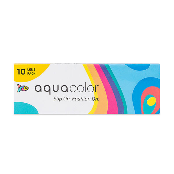 Aquacolor Daily Disposable Zero Power Colored Lenses - Black Rose