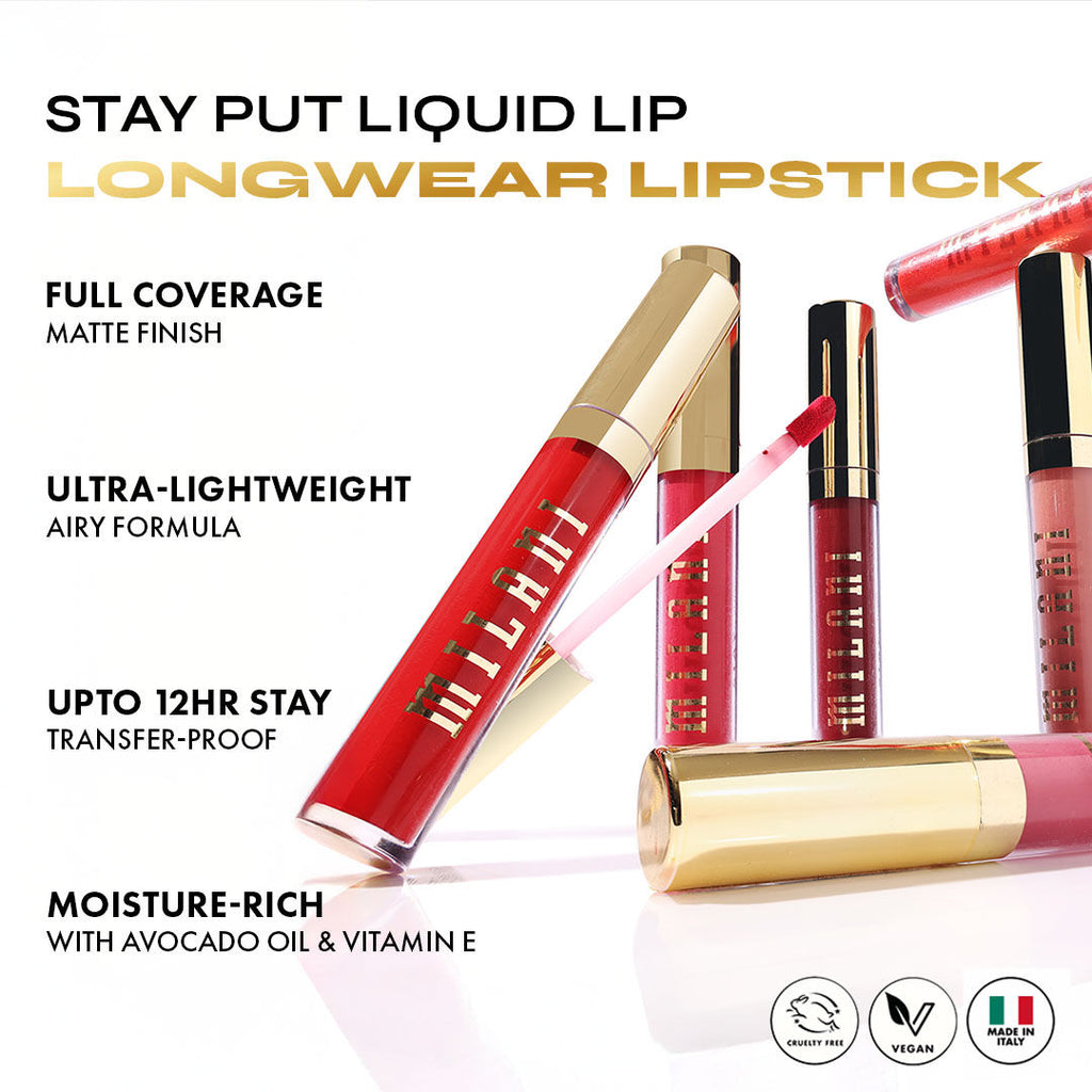 Stay Put Liquid Lip Longwear Lipstick