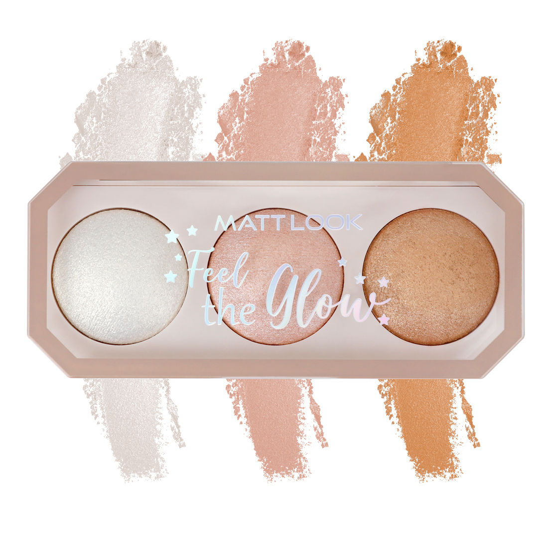 Feel The Glow Baked Shimmer Highlighter Trio Palette - 01 Light House