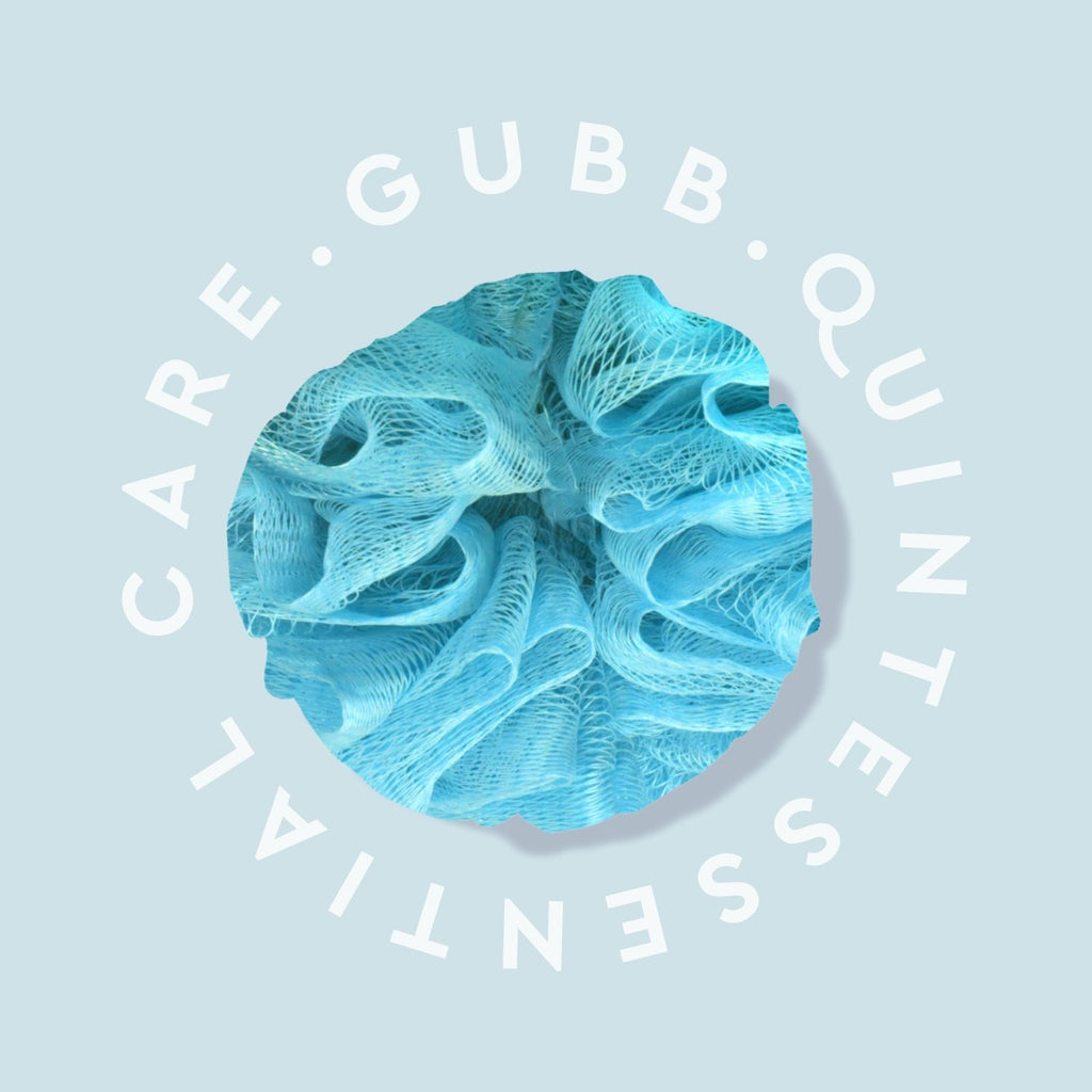 Luxe Gently Exfoliating Bath Sponge Round Loofah For Women & Men - Arctic