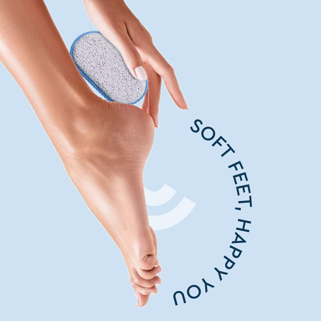 Pumice Stone For Feet Dead Skin Removal, Pedicure Tool With Rubber Grip