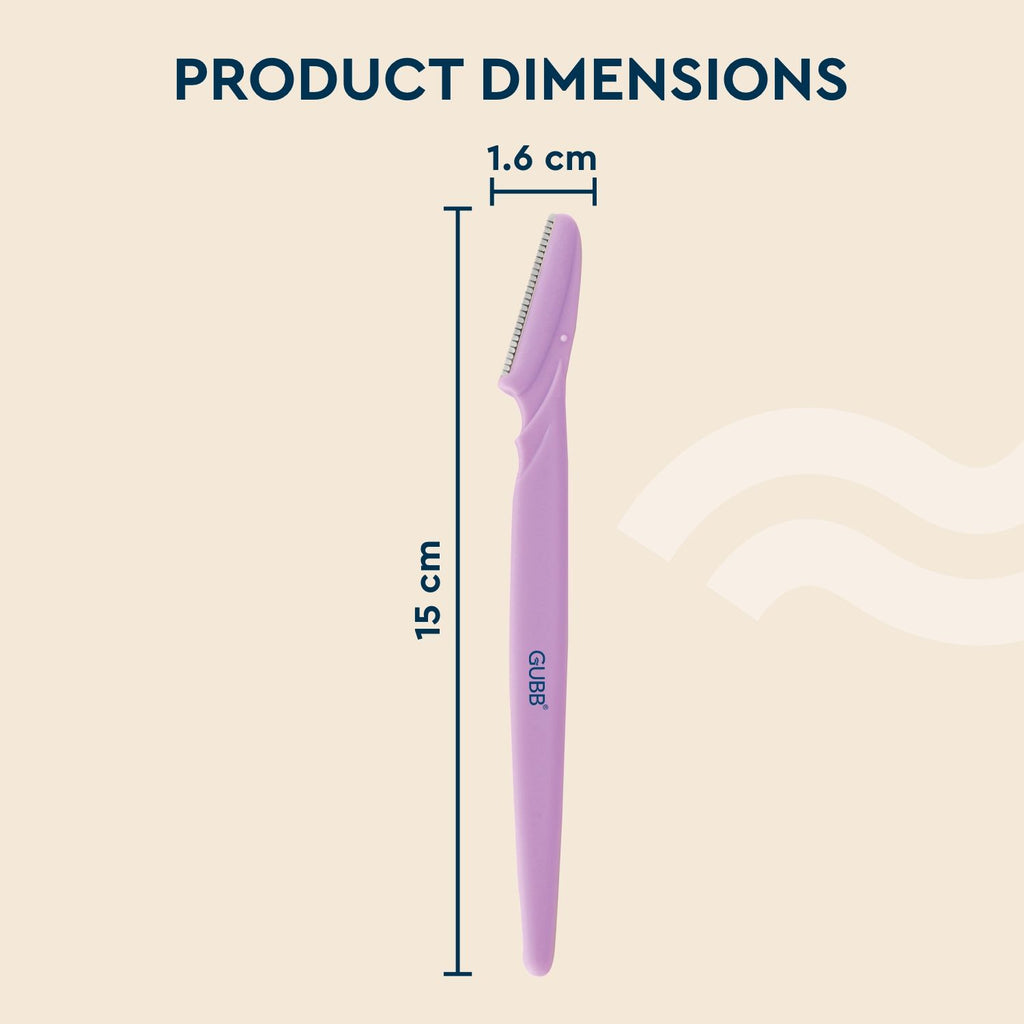 Face & Eyebrow Razor - Can Be Used On Upper Lips, Chin, Peach Fuzz, 3 pcs