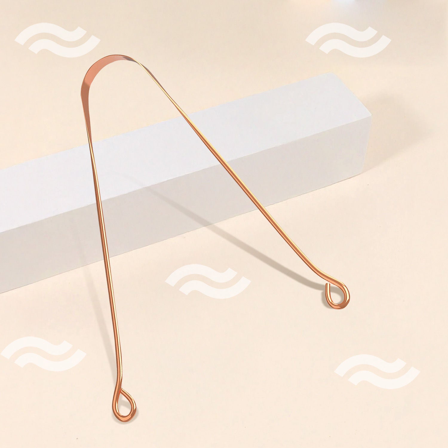 Copper Tongue Cleaner (round)