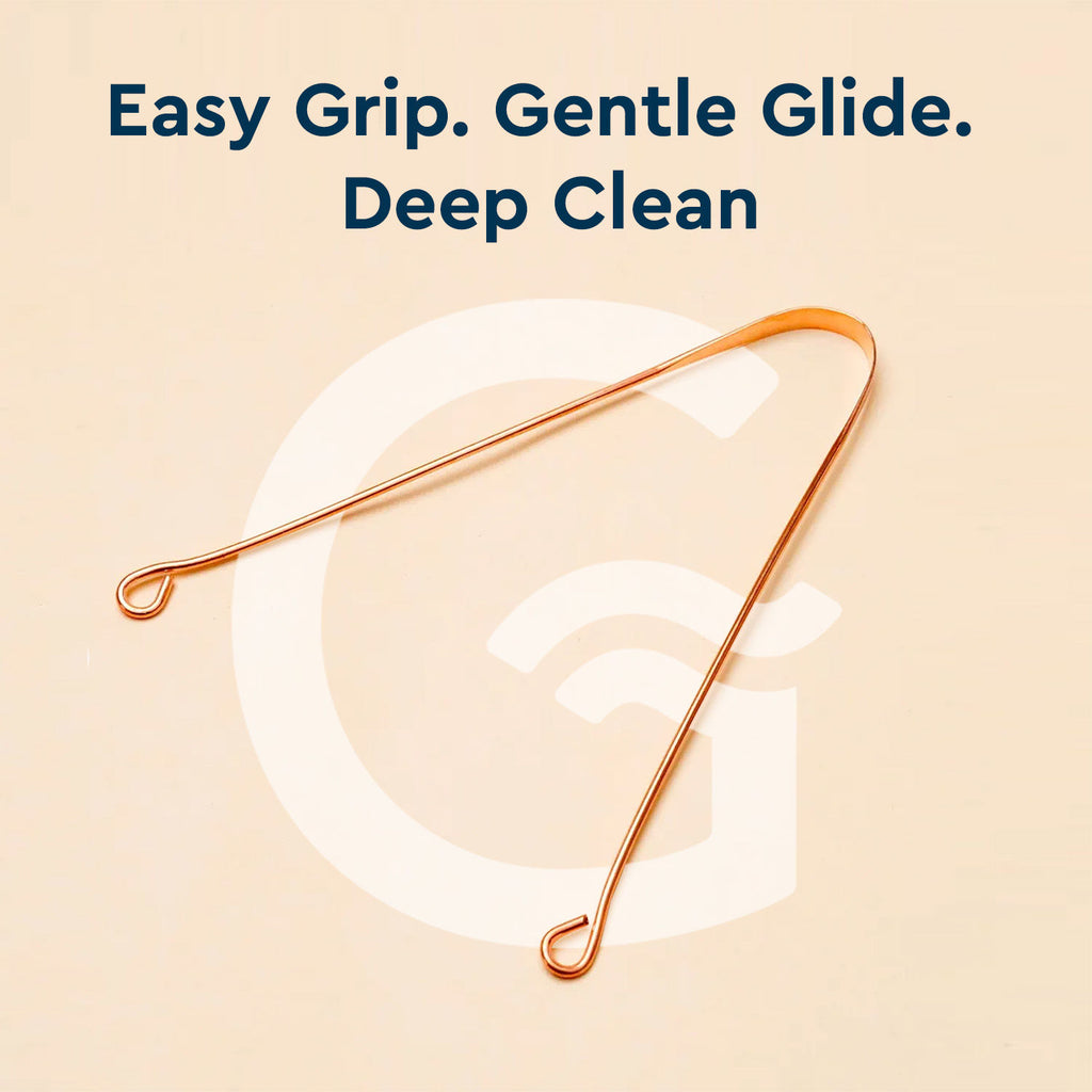 Copper Tongue Cleaner (round)