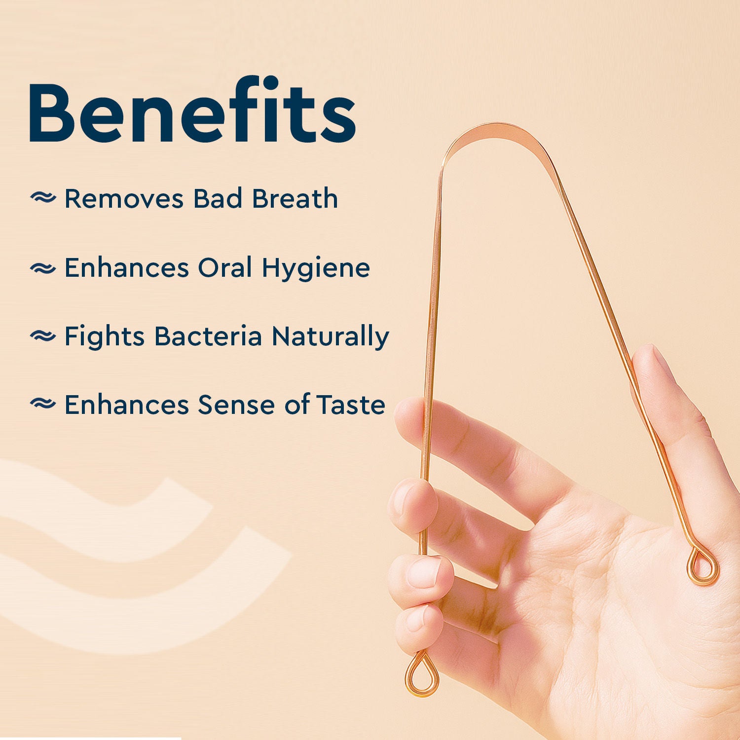 Copper Tongue Cleaner (round)