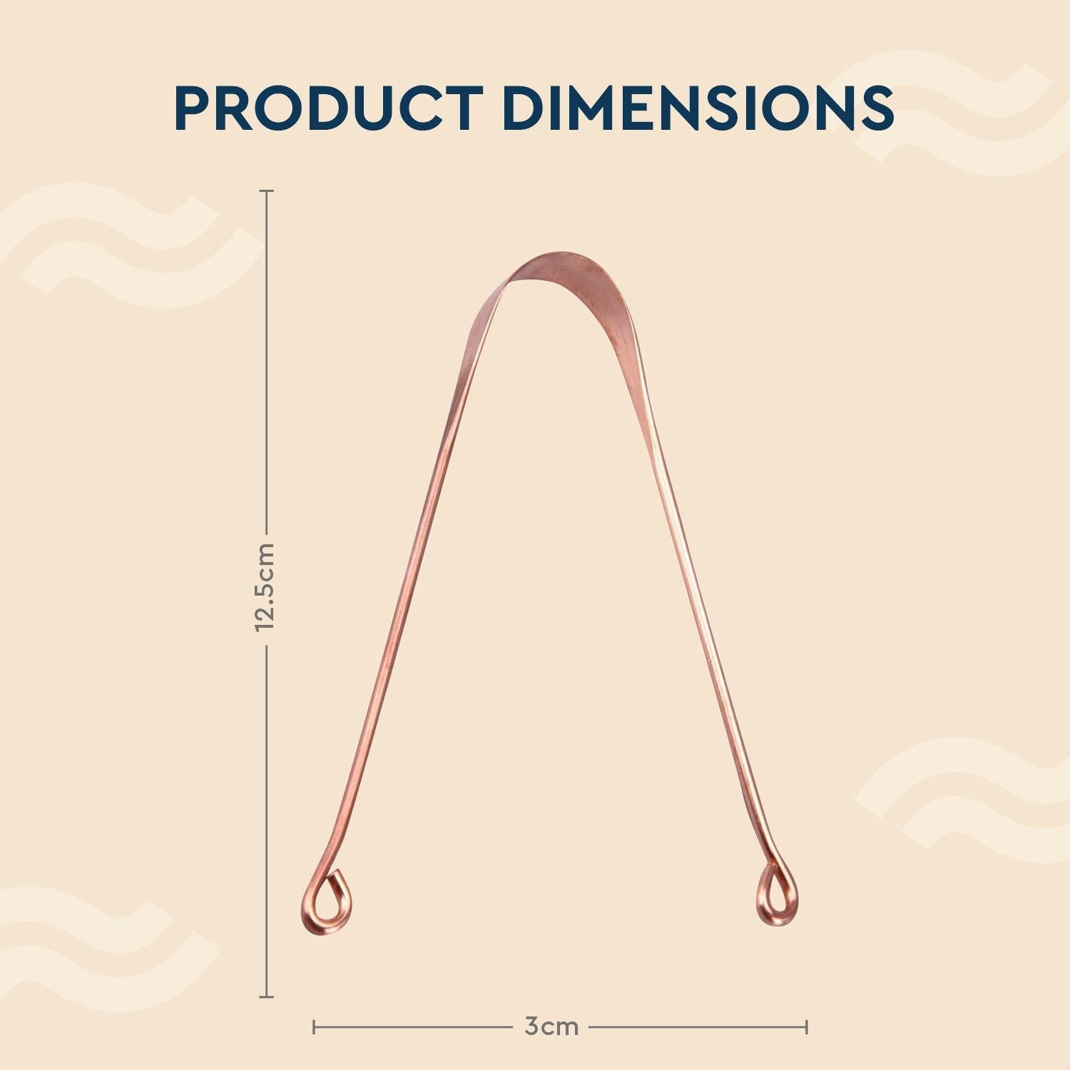 Copper Tongue Cleaner (round)