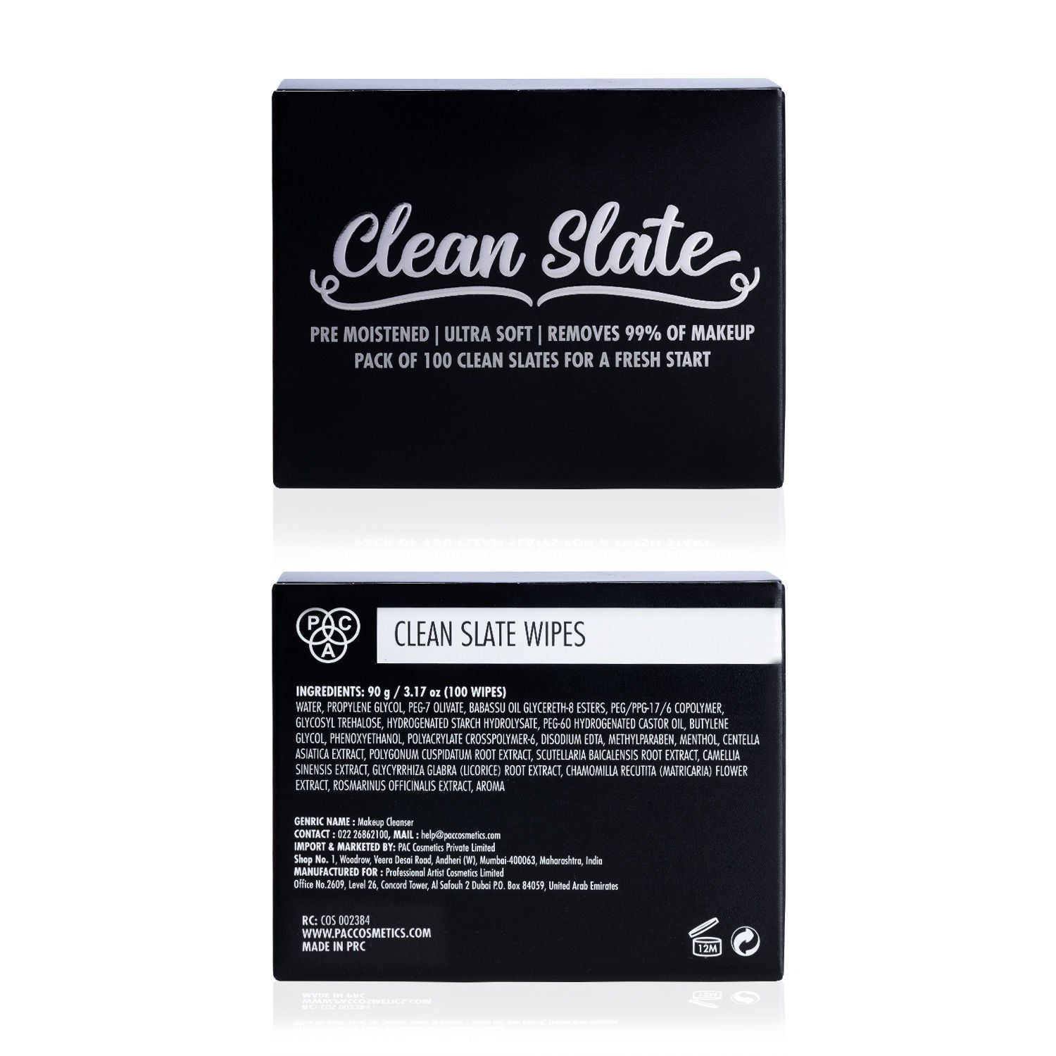 Clean Slate Wipes 100 Wipes