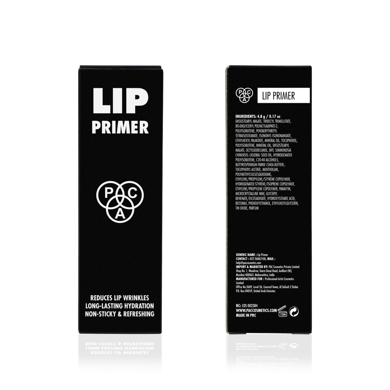 Lip Primer - Infused with Jojoba Oil, Hydrates & Locks Moisture, Prevents Fading, Transparent