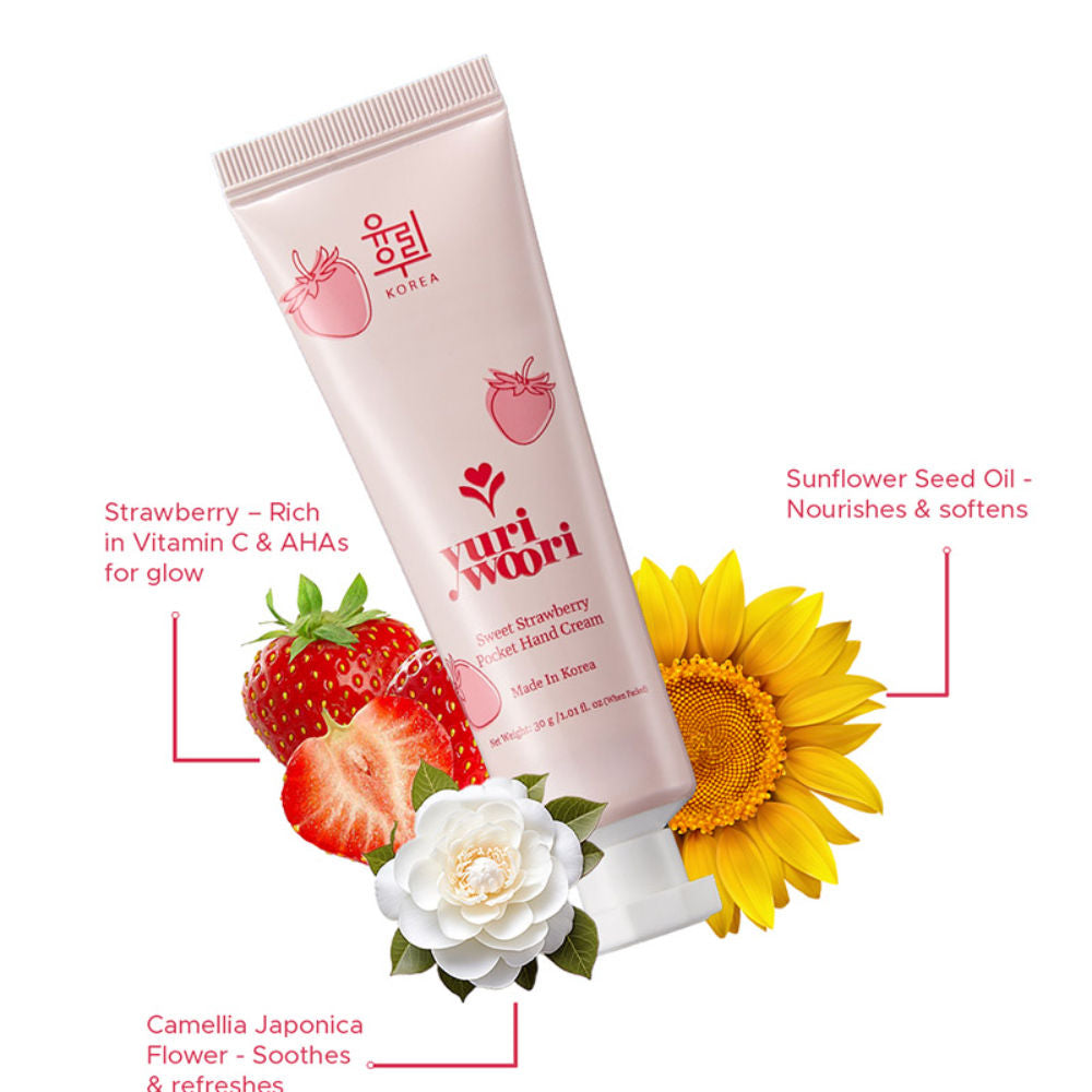 Sweet Strawberry Pocket Hand Cream