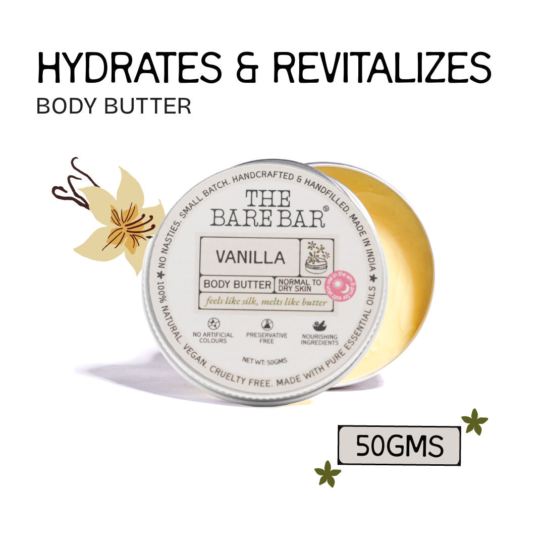 Vanilla Body Butter - Deeply moisturizing vanilla cream with natural butters - 50g