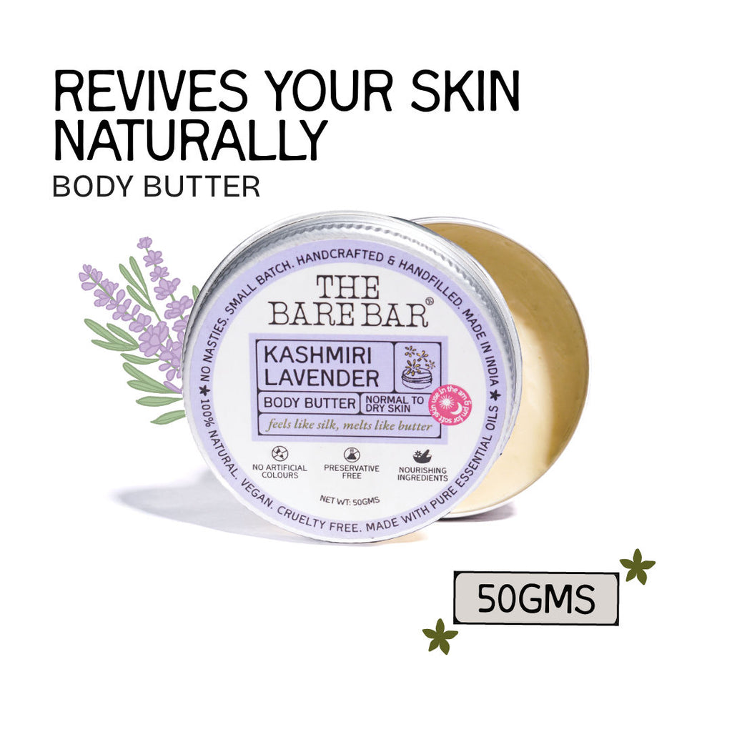 Kashmiri Lavender Body Butter - Calming body cream with shea and mango butters
