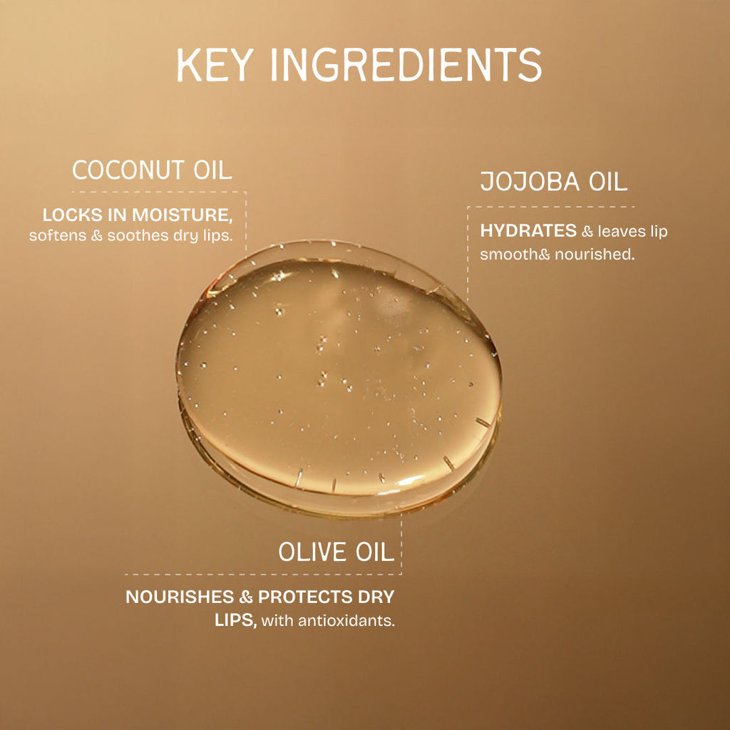 Strawberry Lip Oil - Jojoba & Coconut Oils for Smooth, Soothing Lip Care