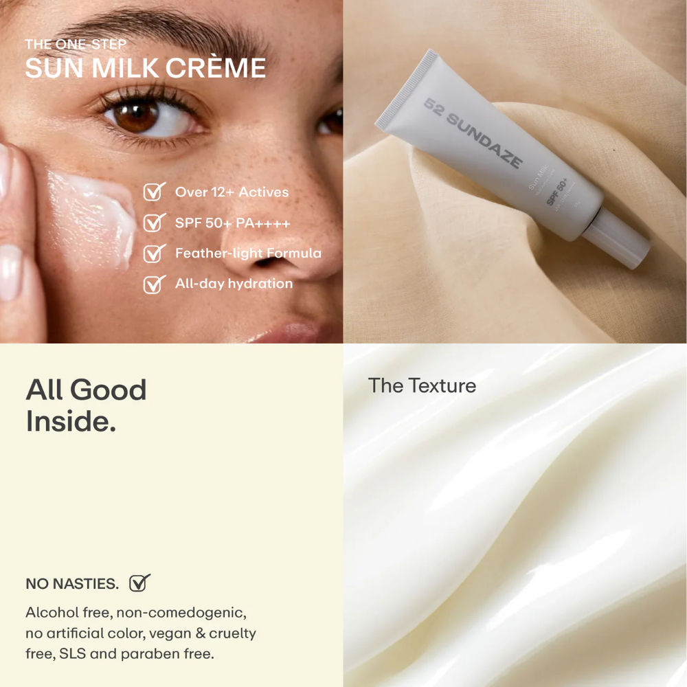 Sun Milk Crème SPF 50+ PA++++ Sunscreen for Oily Skin