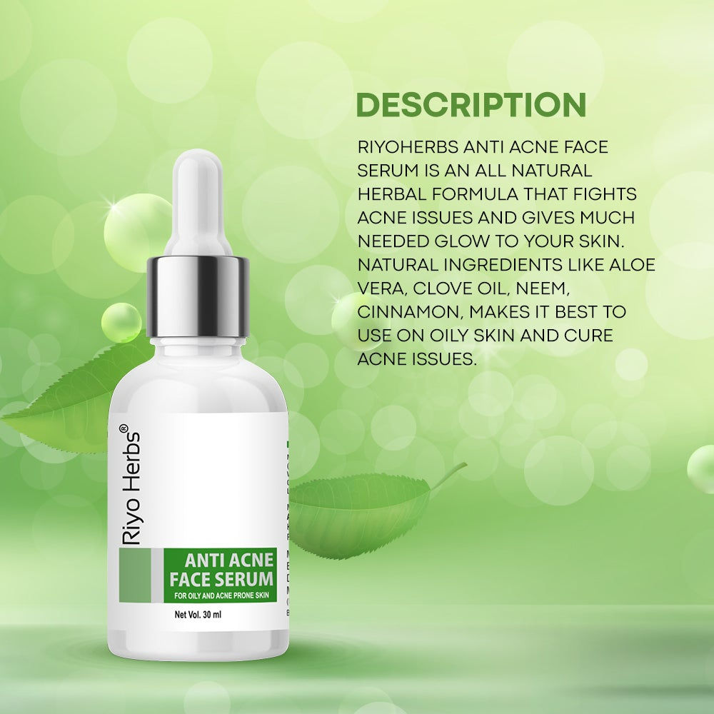 Anti-Acne Face Serum with Neem Power for Clear Skin