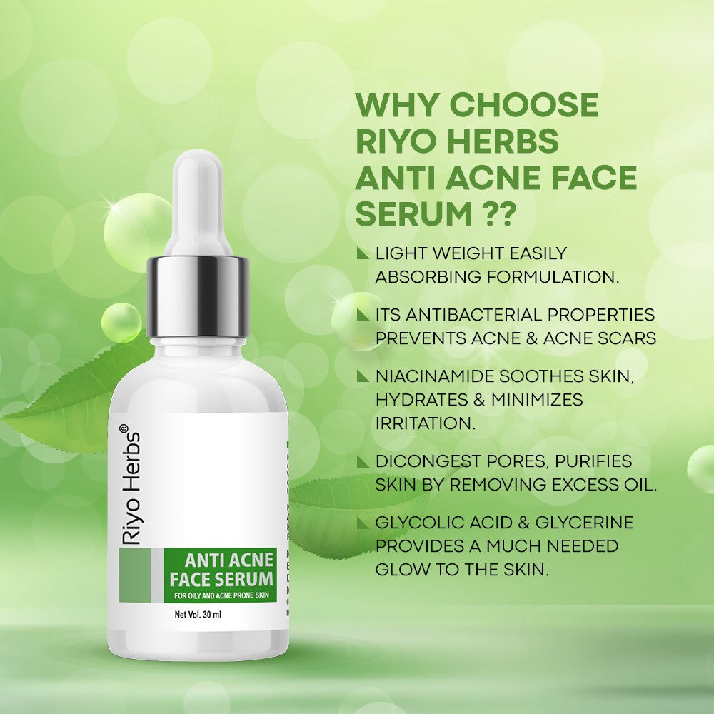 Anti-Acne Face Serum with Neem Power for Clear Skin