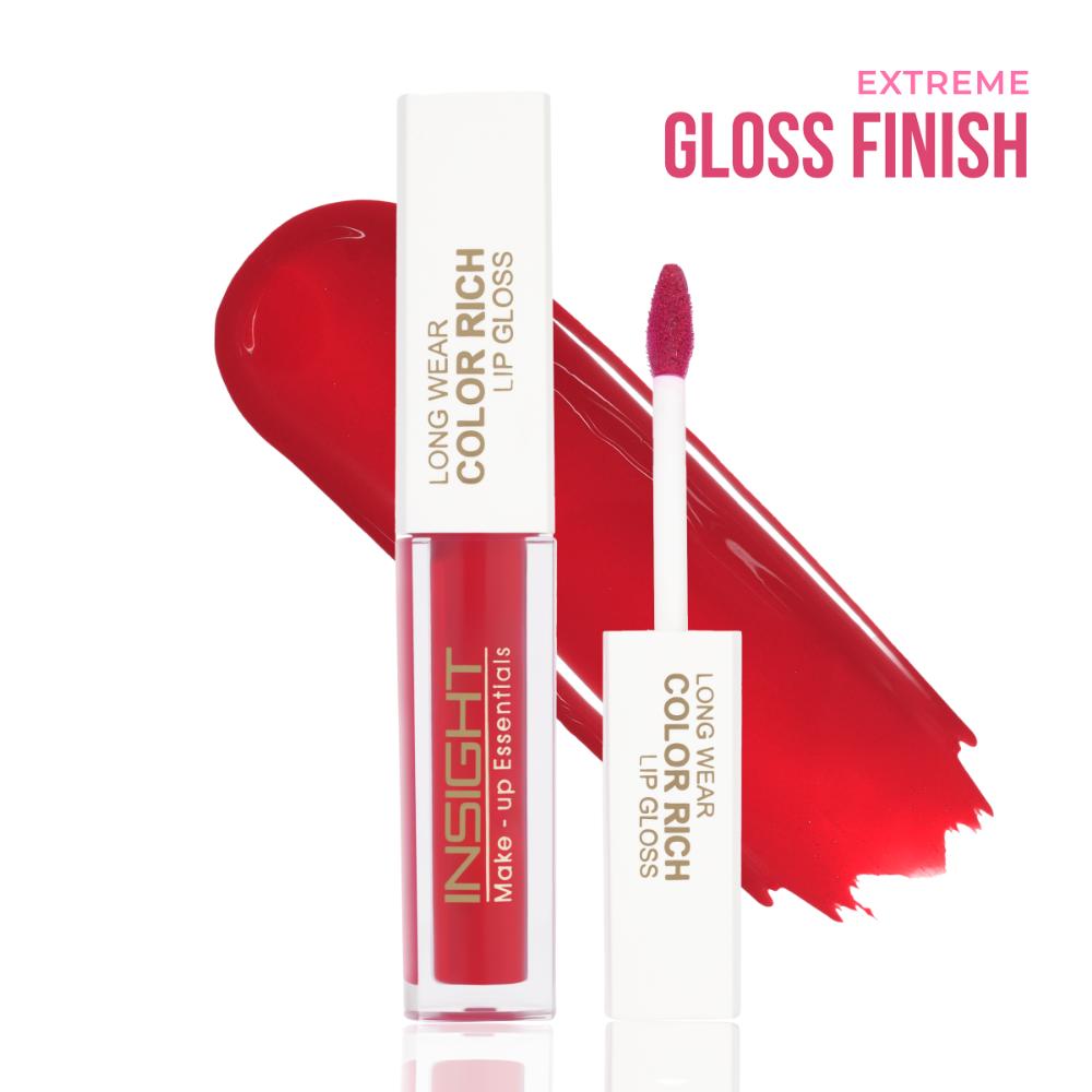 Long Wear Color Rich Lip Gloss, Moisturising Long Wear Formula, Ultra Glossy Finish - Temptation