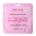 Rose Collagen Facial Essence Mask With Collagen & Glycolic Acid