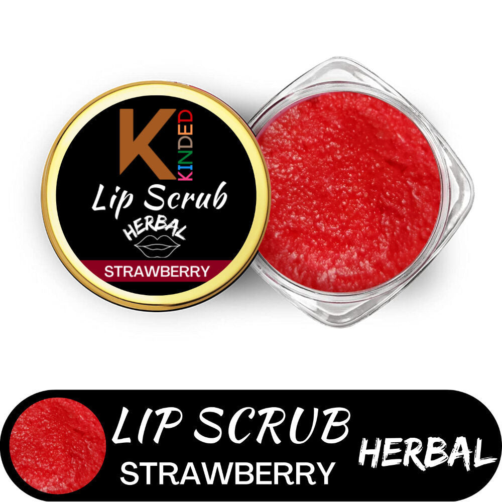Lip Sugar Scrub Herbal Exfoliator - Strawberry