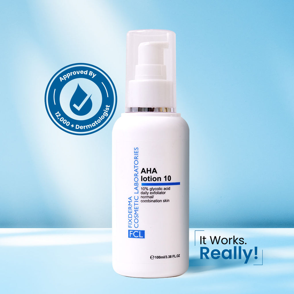 FCL Aha Lotion 10 Hydrates Skin And Softens Dryness for Brightening and lightning Skin
