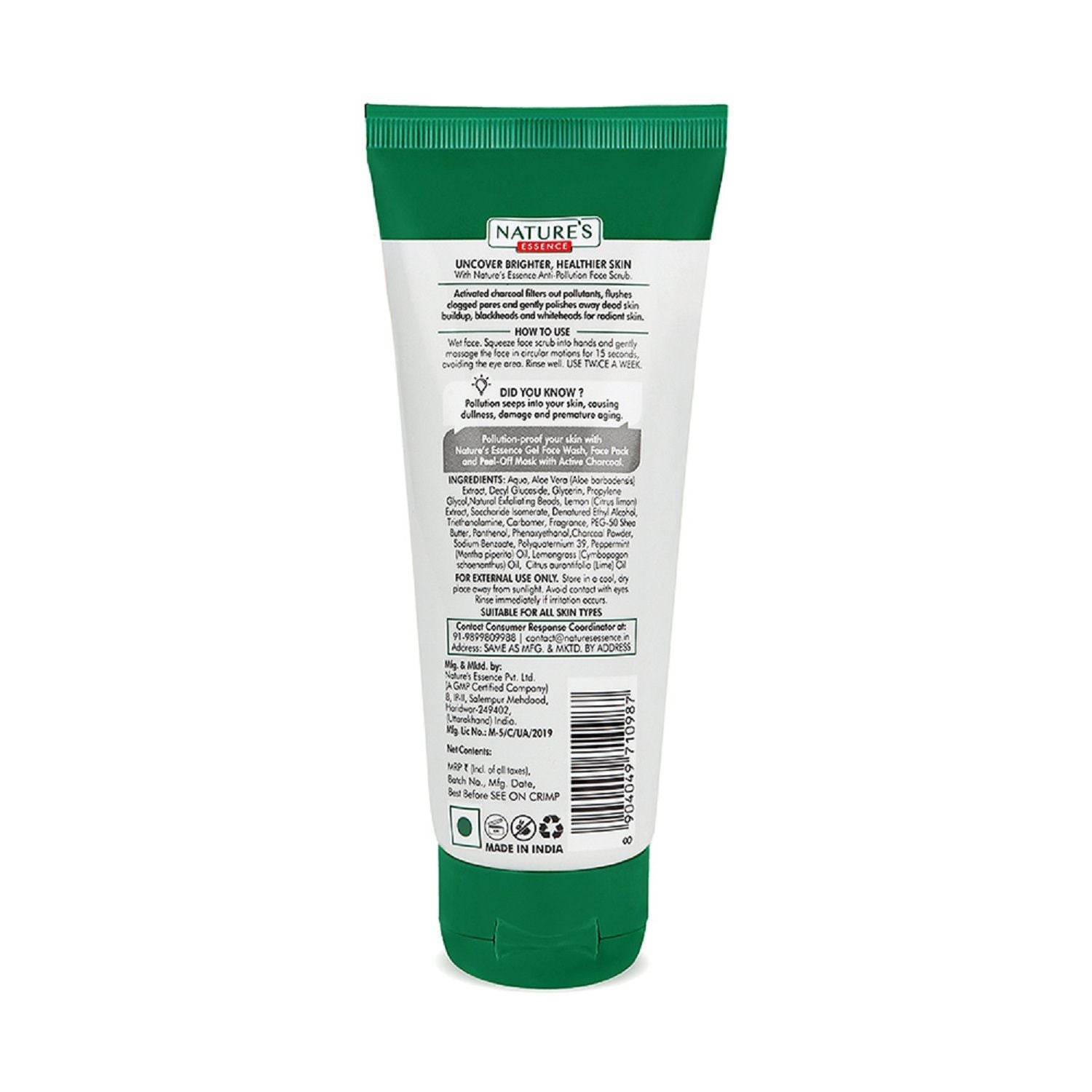 Anti Pollution Charcoal Face Scrub