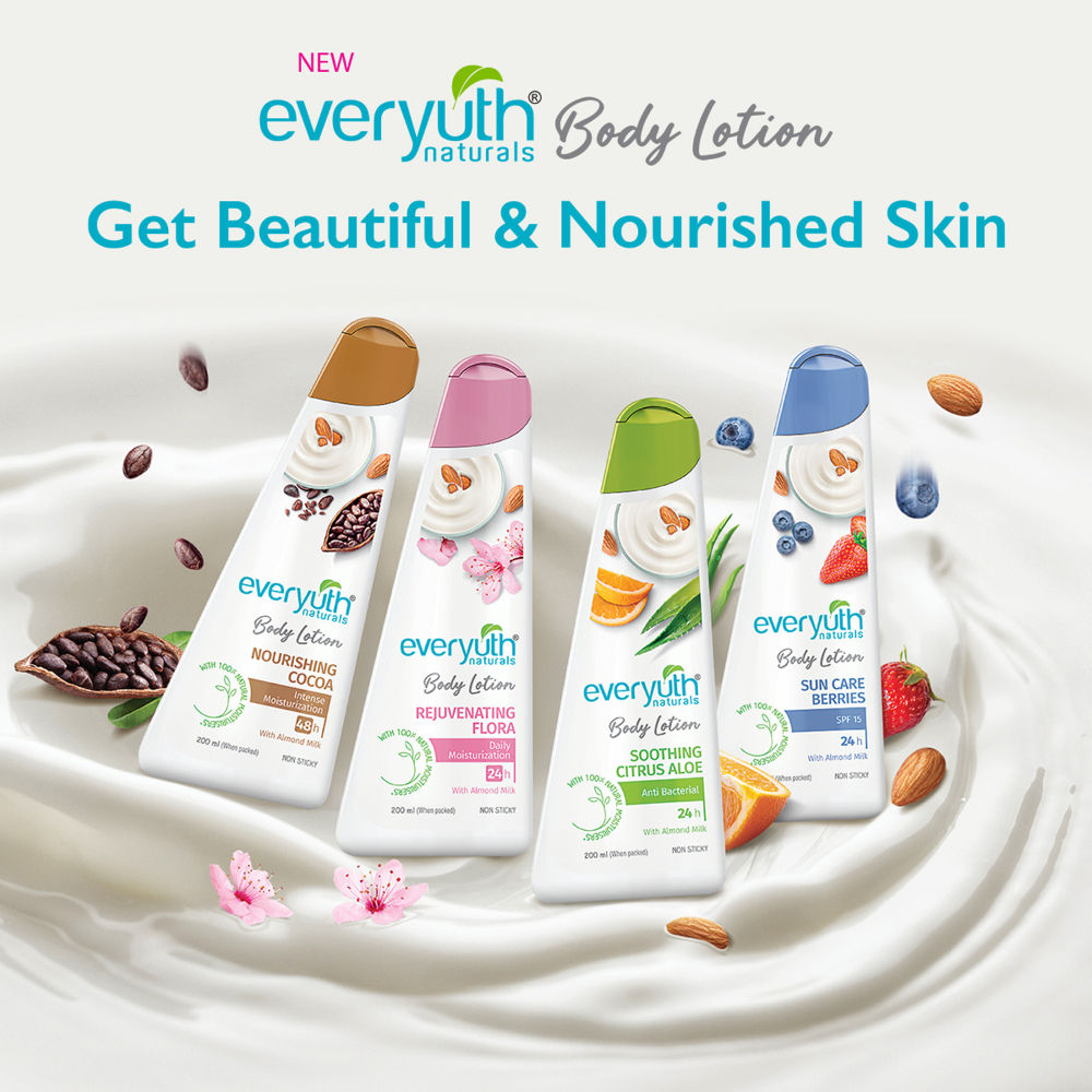 Body Lotion - Sun Care Berries with Almond Milk, SPF 15, Non Sticky
