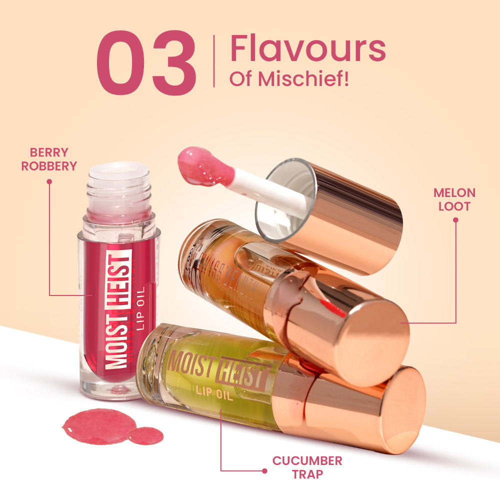 Moist Heist Lip Oil Colour-Changing With Vitamin E & Mint Oil