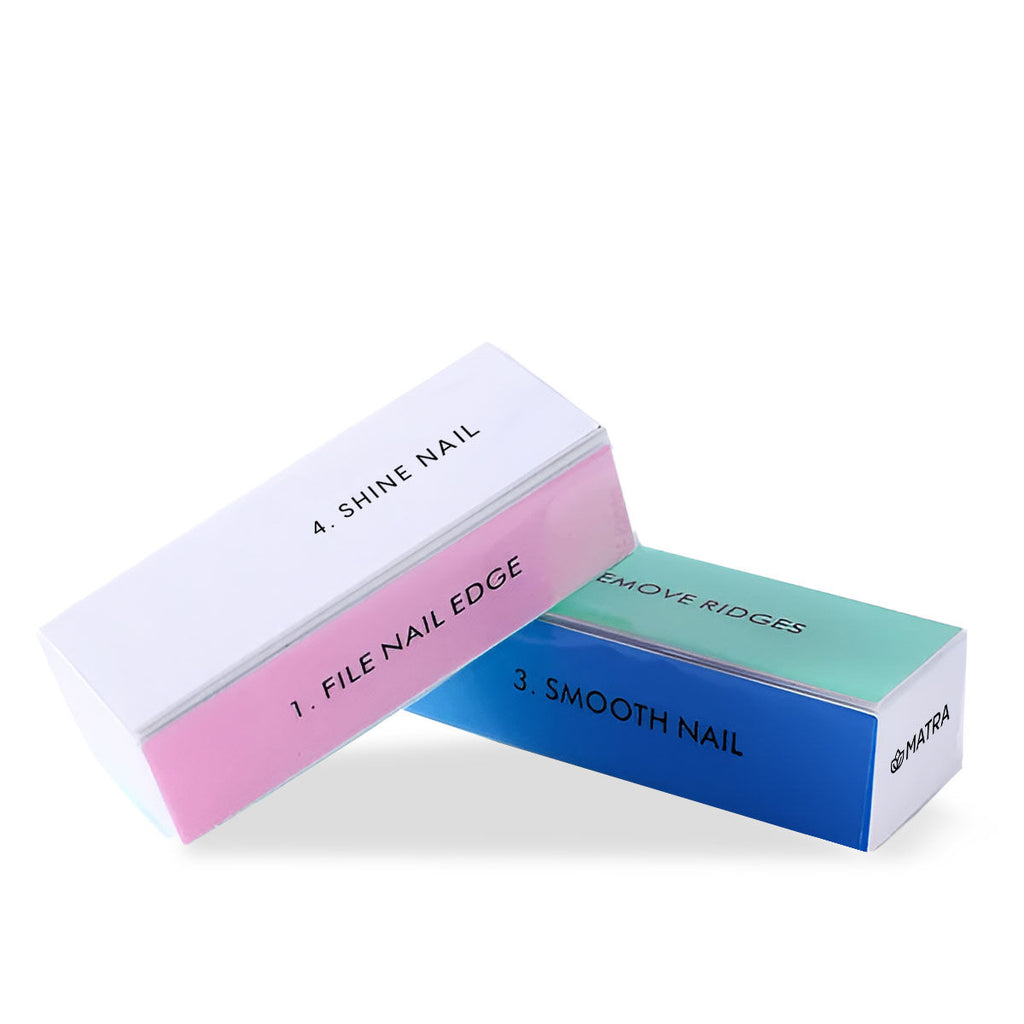 4 Way Nail Buffer Block with Filer, Shaper & Shiner for Manicure & Pedicure
