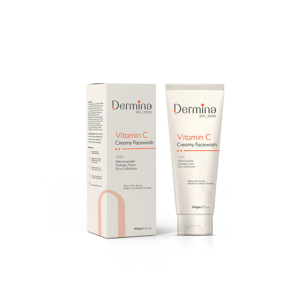 Vitamin C Creamy Facewash with Niacinamide & Kakadu Plum for Bright Skin