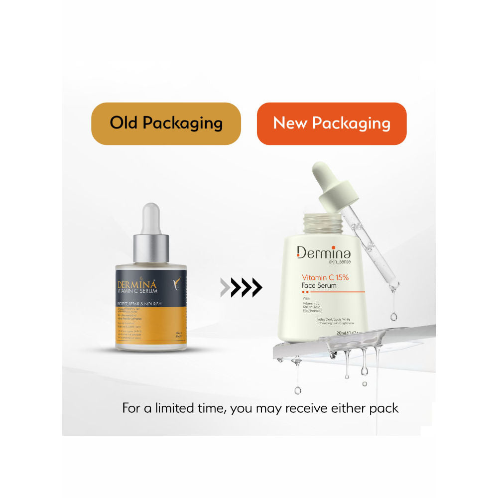 Vitamin C 15% Face Serum with Niacinamide, Vitamin B5 & Ferulic Acid