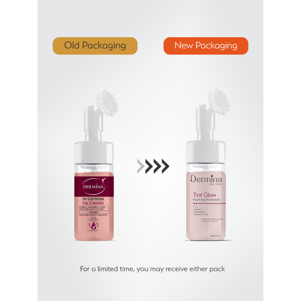 Tint Glow Foaming Facewash with Vitamin C, Niacinamide & HA for Radiant Skin