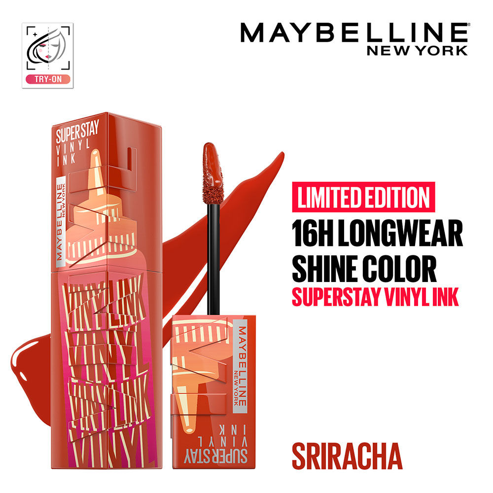 Super Stay Vinyl Ink Liquid Lipstick, Instant Shine Lasts Up To 16H - Siracha Sauce