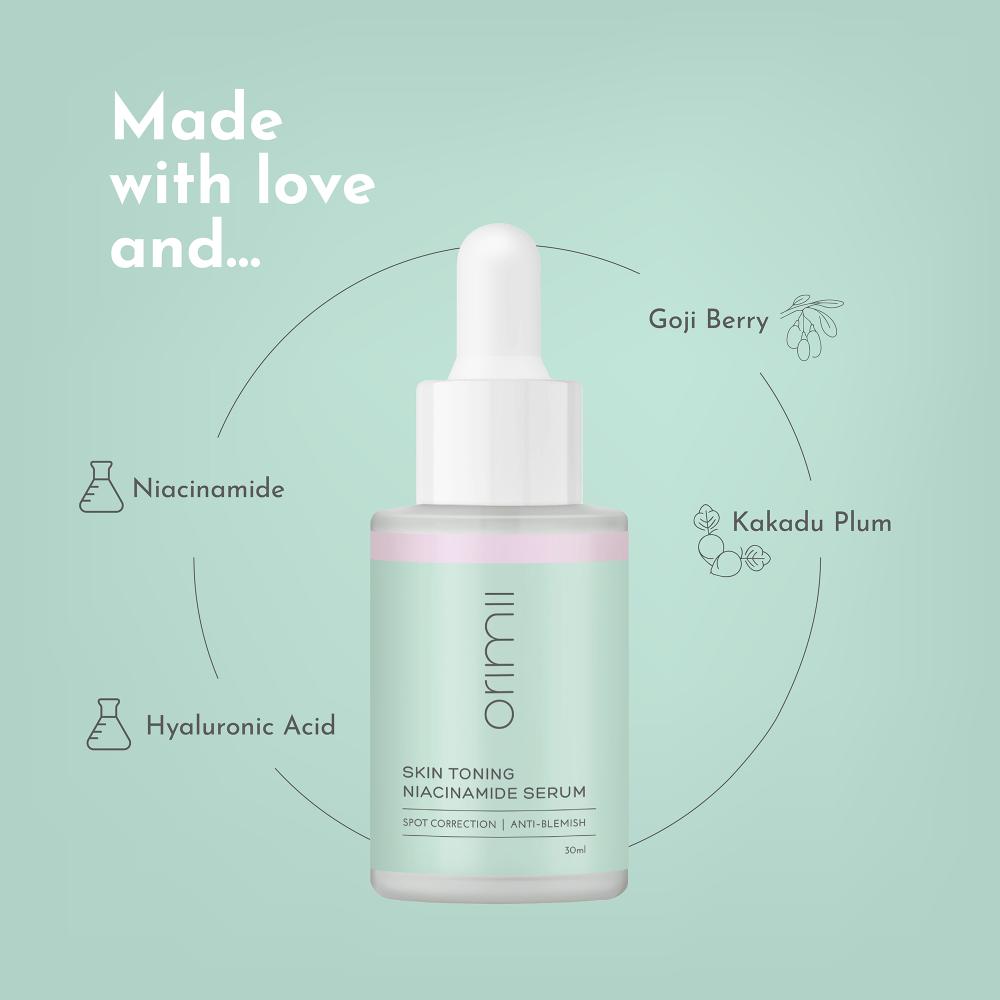 Niacinamide Face Serum with Kakadu Plum For Pigmentation, Dark Spots - Fragrance Free