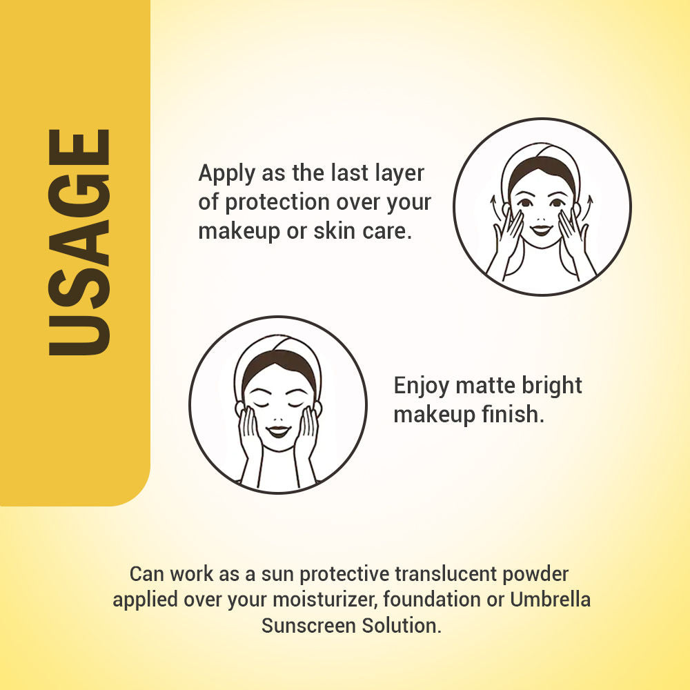 Umbrella Sunscreen Powder SPF 50 UVB PA+++ UVA